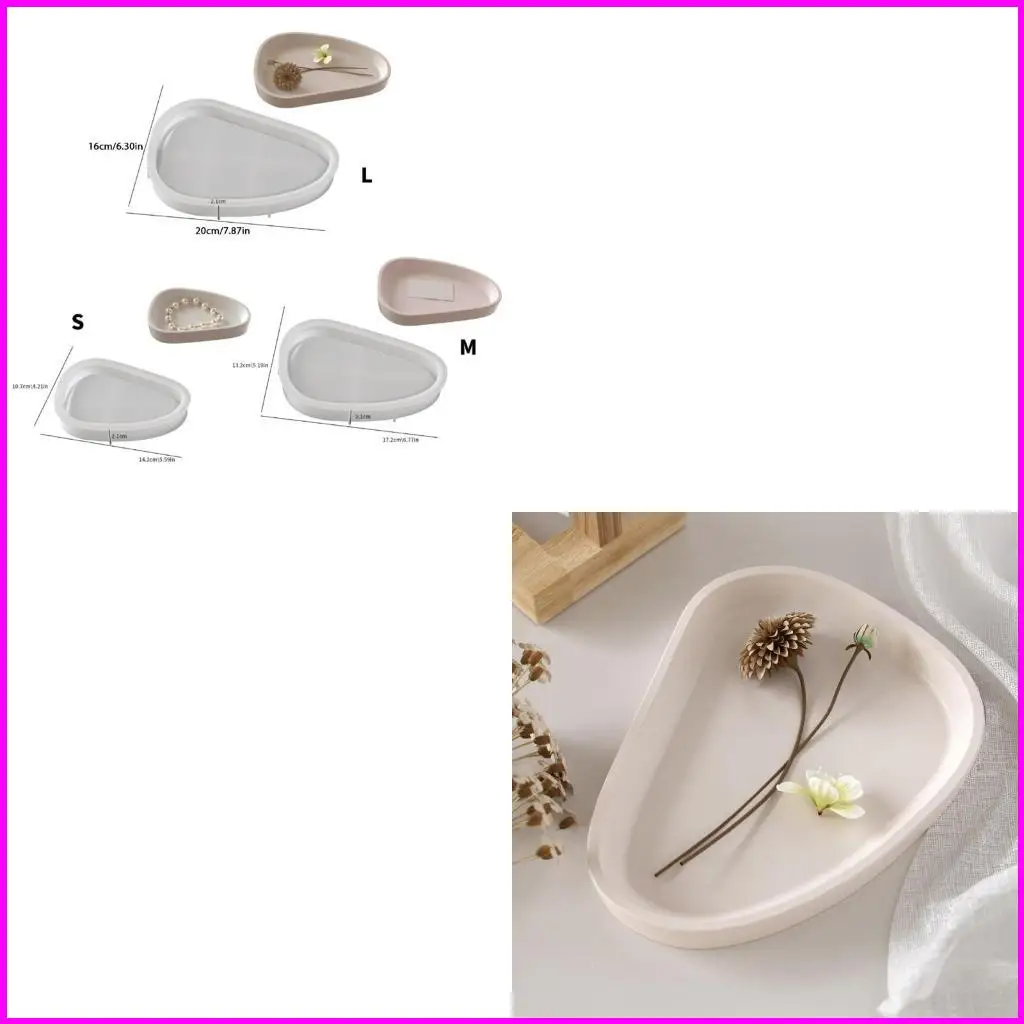 

Multipurpose Large Oval Plate Shaped Silicone Tray Adds Warmth Portable for Home Gatherings And Coffee Shop Displays