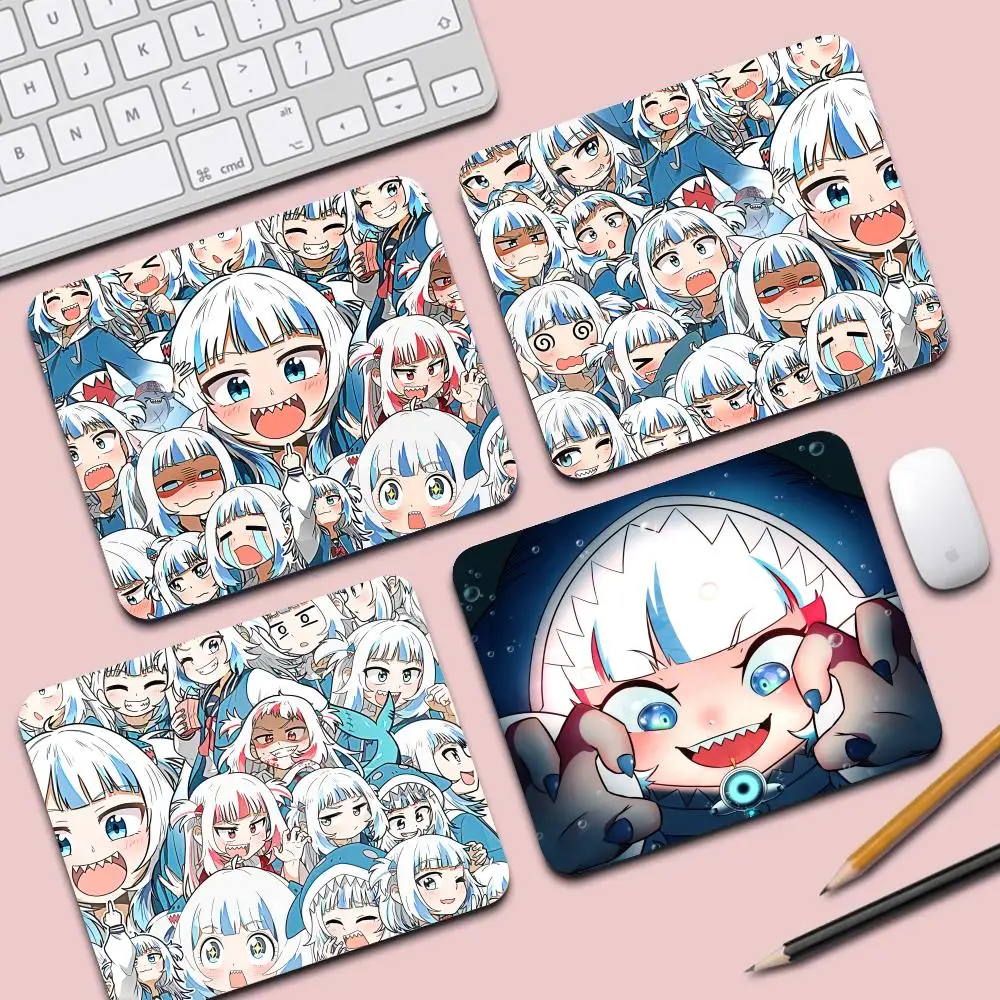 

HYBXAXC Print Hololive Gawr Gura Cute Desk Mat Accessories Mousepad Anime Kawaii Carpet Cartoon Girl Rubber Small Mouse Pad
