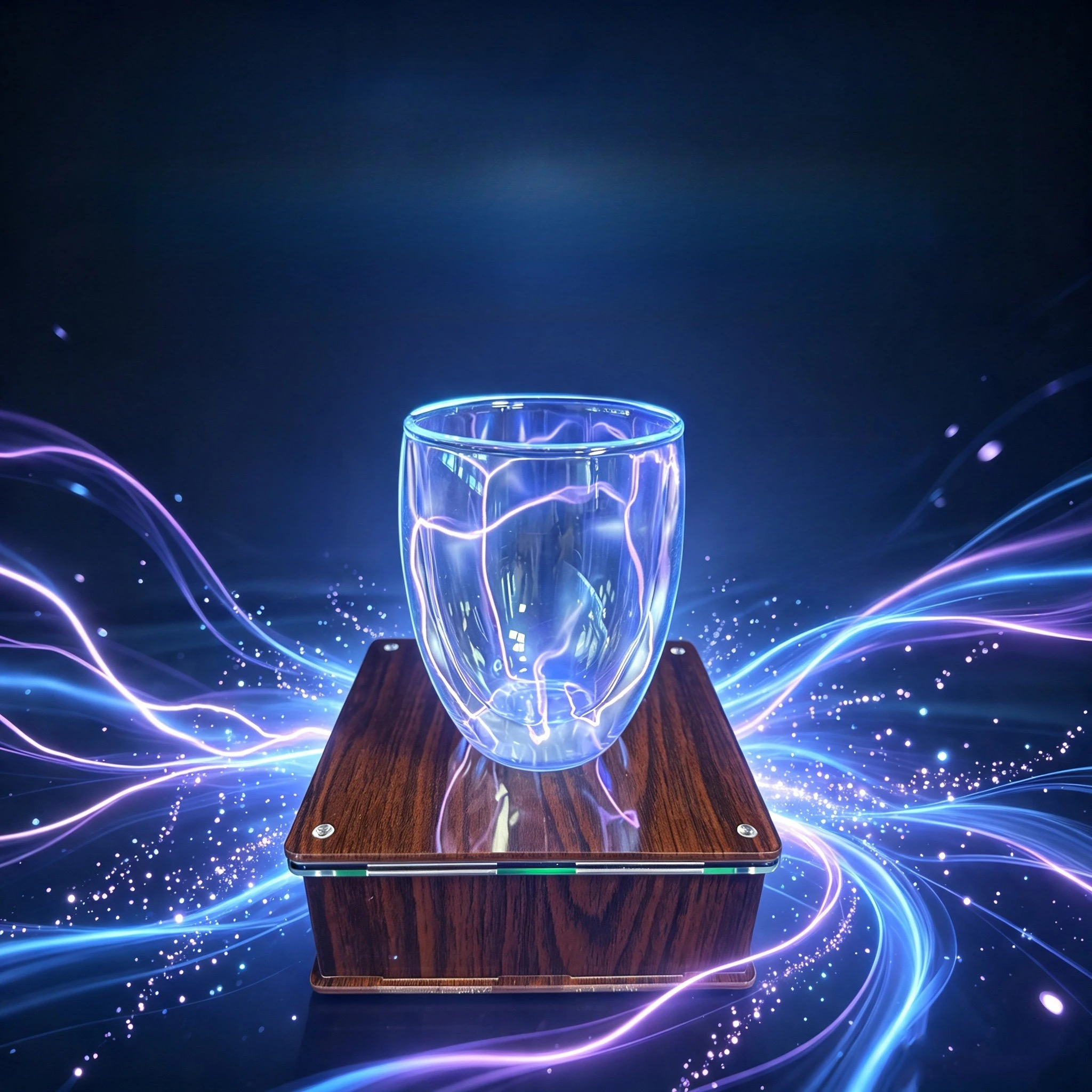 High-Tech Wireless Luminous Glass Beer Cup, Bar Party LED Light Up Drinking Cup, Decorative Glow Mug for Club Nightclub