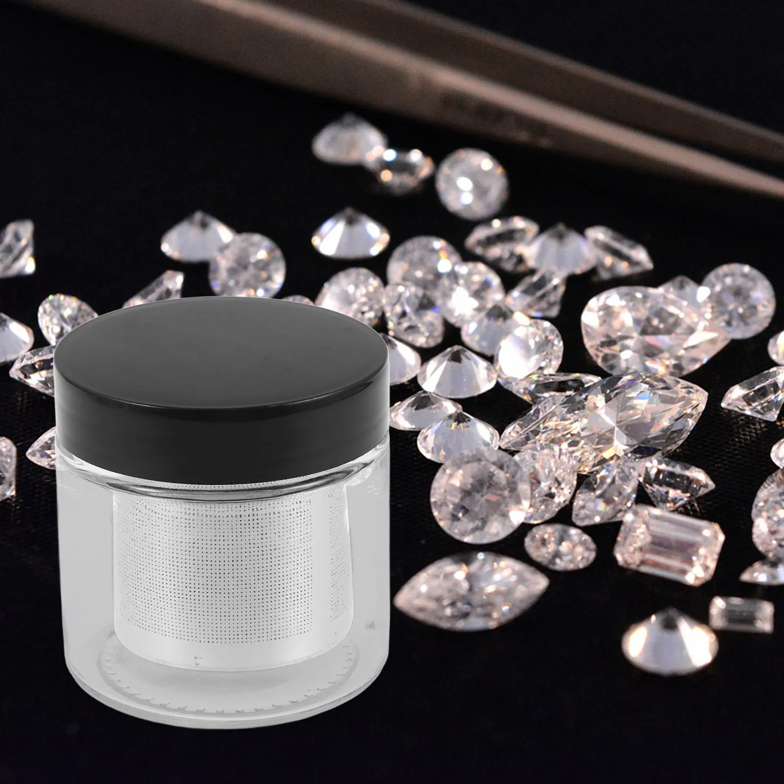 

Чашка для ручной очистки ювелирных изделий: инструмент для чистки серег, ожерелий, браслетов, часов, драгоценных камней, с функцией фильтрации