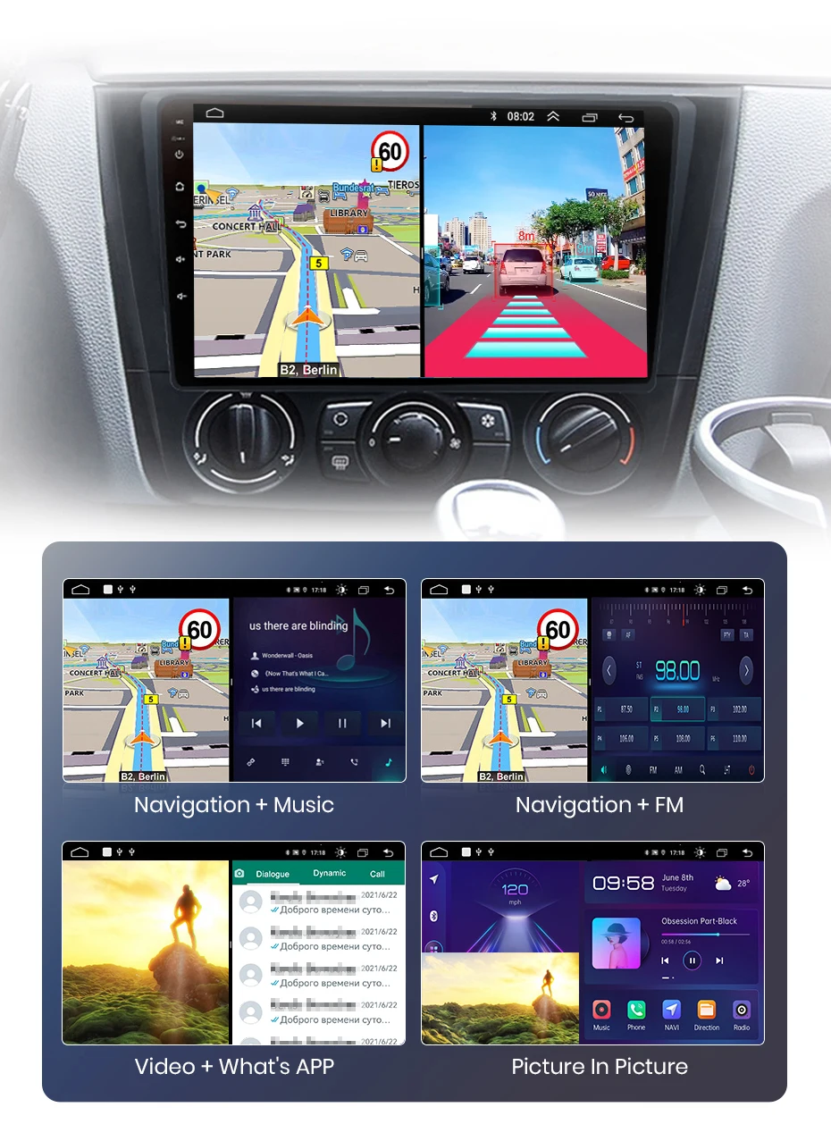 Junsun carplay android auto autoradio für bmw 1er 1er Serie e87 e81 e82 e88 2011-2015 gps intelligente systeme stereo – Detail 24