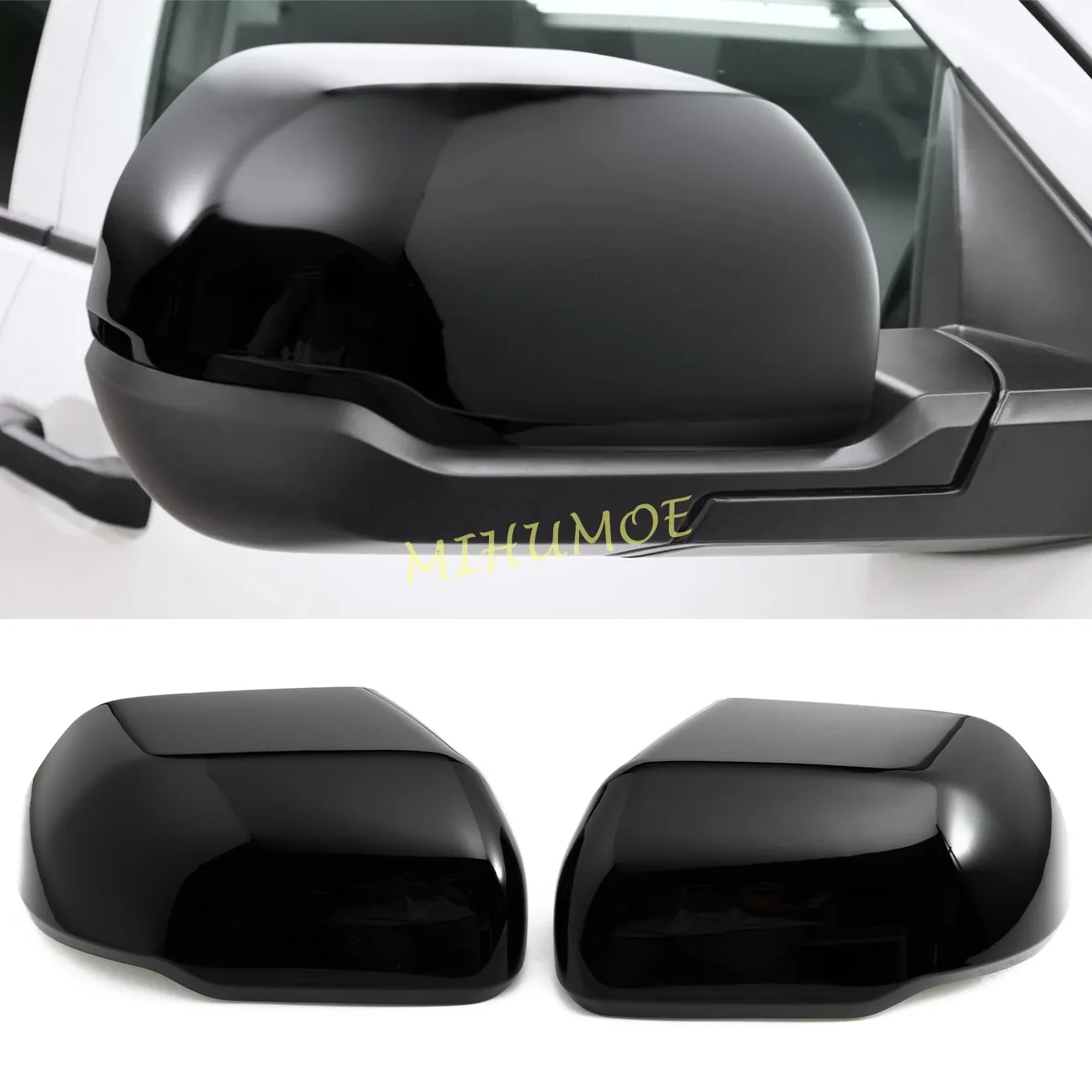 

Side Rearview Mirror Cover Caps For 2022-2025 Toyota Tundra SR / SR5 Car Sticker Exterior Door Rear View Case Trim Black 2Pcs