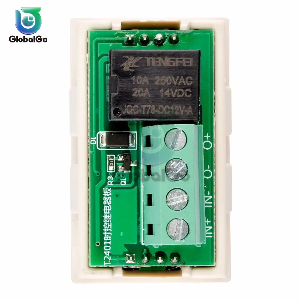 12V Delay Double Display Digital Time Relay Module Digital Time Delay Relay LED Display Cycle Timer Control Switch Module