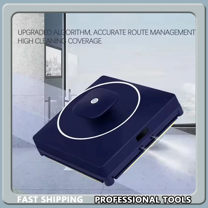 

Smart Glass Cleaning Robots 50ml Water Tank Brushless Motor 2600Pa Vacuum Auto Sprayer Window Robot