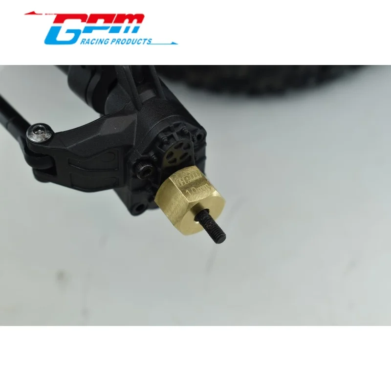GPM UTB010X/10 BRASS HEX ADAPTERS (12X10MM) FOR AXIAL 1/18 UTB18 CAPRA RC Upgrade