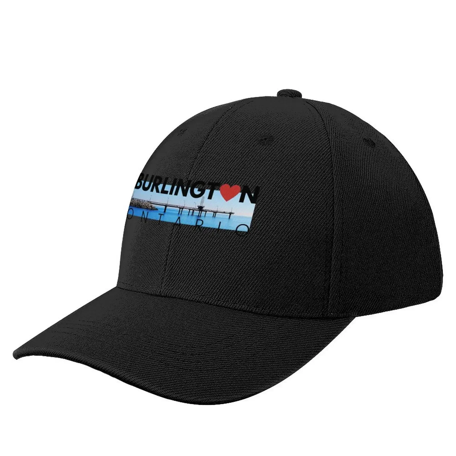 

Burlington Ontario with a heart Baseball Cap funny hat Trucker Hat cute Men Women's