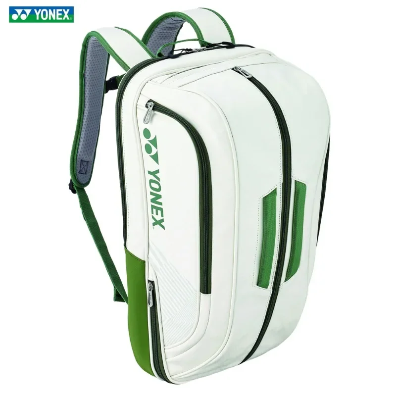 Mochila deportiva YONEX de alta calidad para raqueta de bádminton, bolso de hombro de tenis de cuero, mochila para raqueta de 4-6 piezas, ajuste