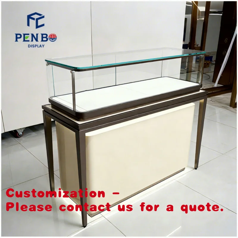 

Customize.Elegant Glass Jewellery Display Showcase Units Custom Retail Watch Shop Display Counter Furniture With Drawers to Stor