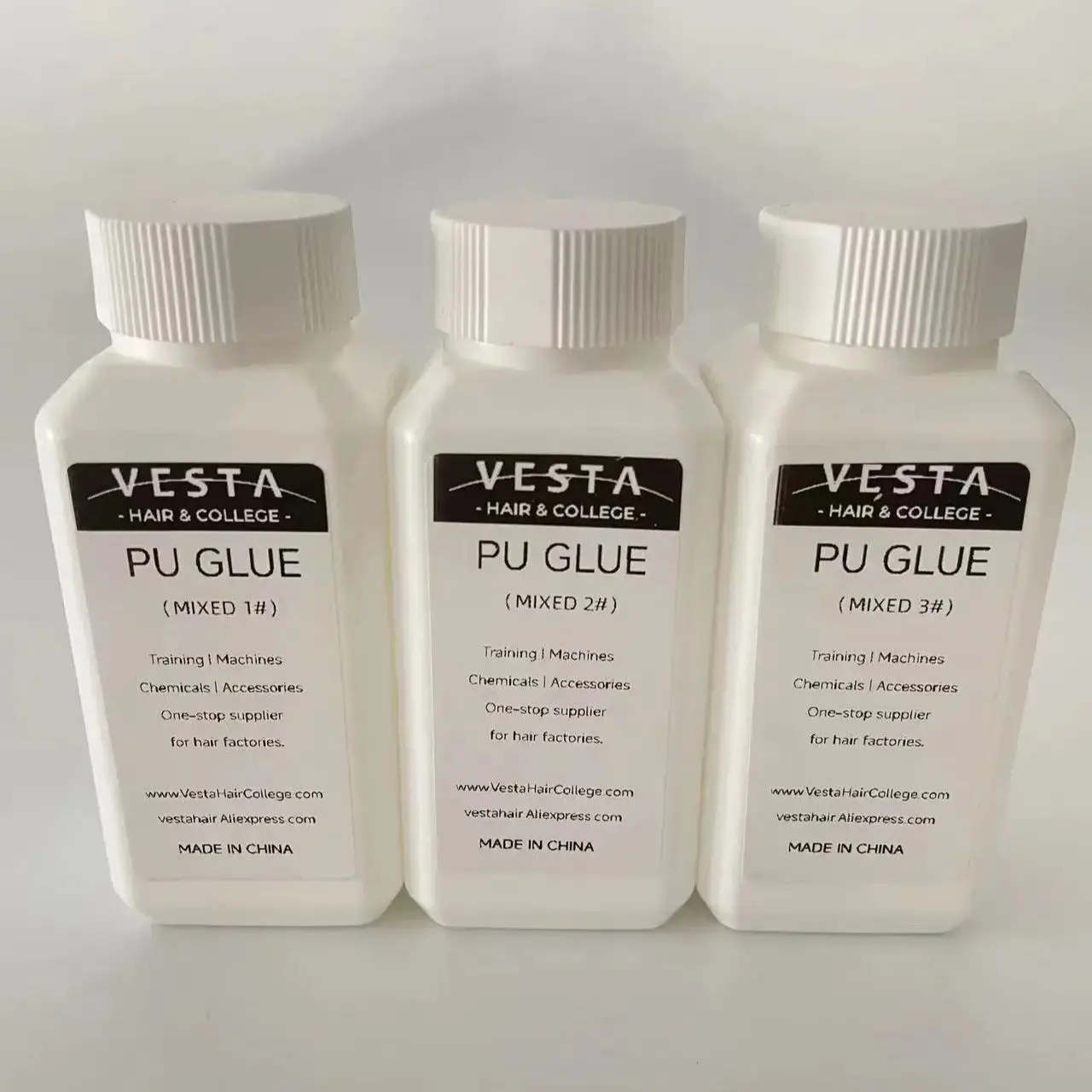 Mini Bouteille de Colle Pu Mixte pour Extension de Cheveux, Ruban Adhésif, Toupet Topper