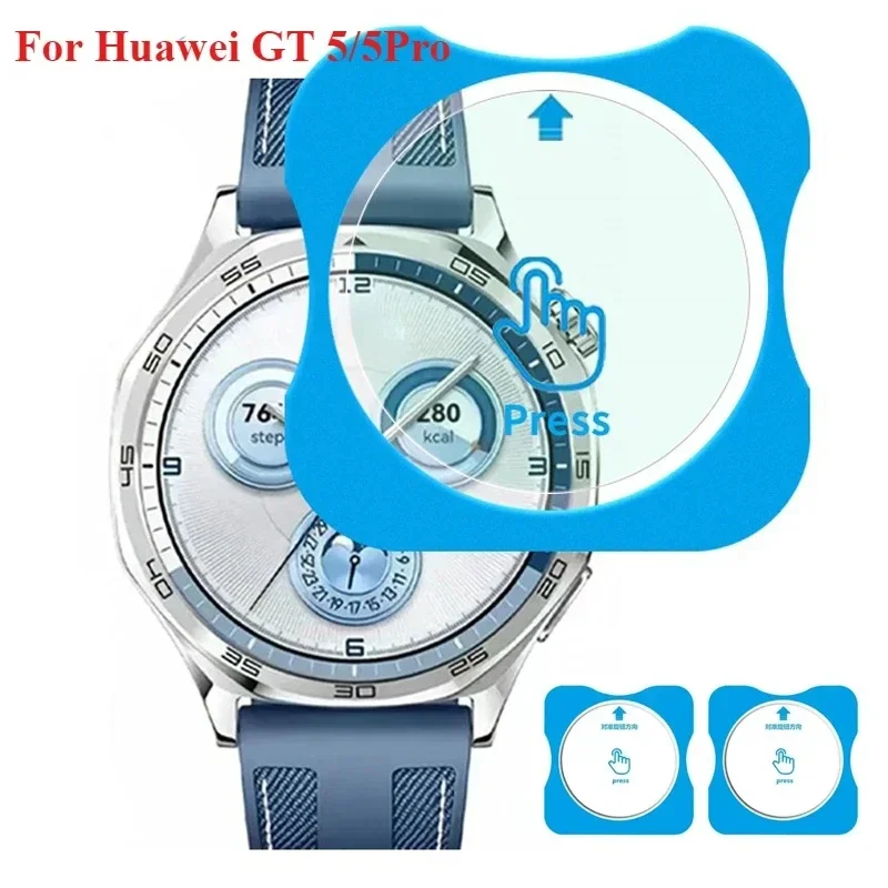 Voor Huawei Horloge GT5 46mm Screen Protector Gehard Glas Voor Huawei Horloge GT5pro 42/46mm Quick Fit Beschermende films Accessoires