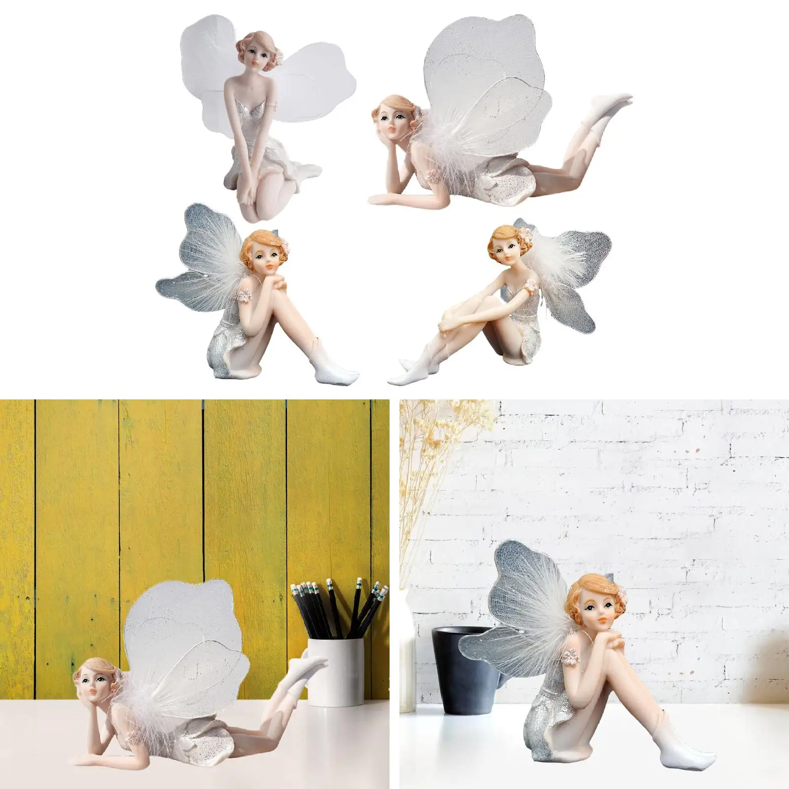 

Коллекция статуй феи, подарочная фигурка из смолы для стола, гостиной, камина