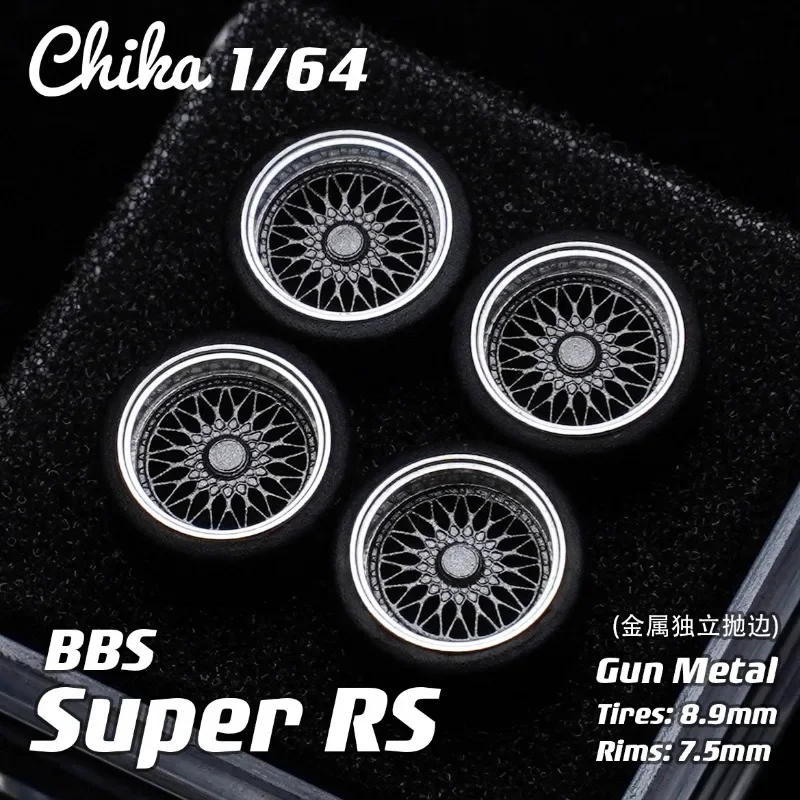 1/64 Chika Rs 8.9Mm Oro Seconda Modifica Postura Statica Mozzo Ruota Modello Bambino Modifica Auto Giocattolo