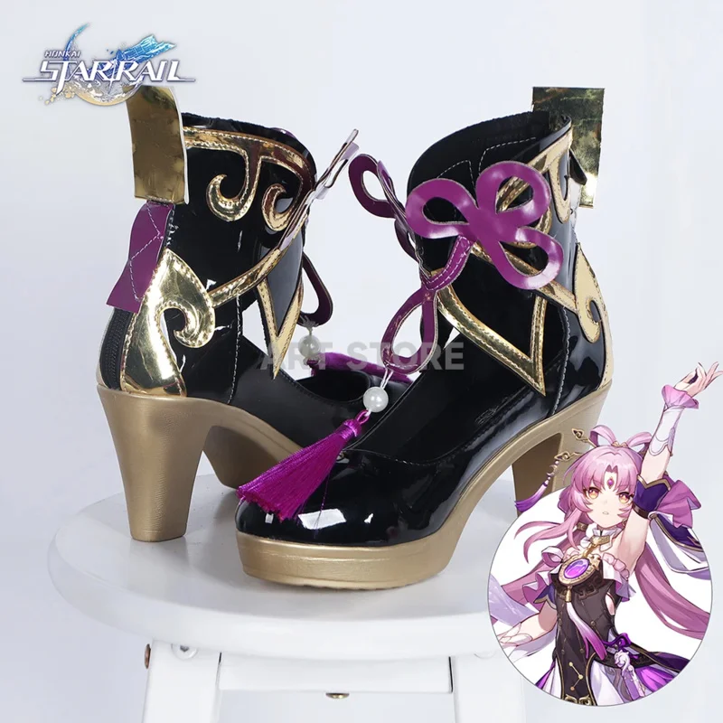 Fuxuan Cosplay Schuhe Spiel Honkai Star Rail Fuxuancosplay Schuhe Stiefel für Comic Con Halloween Fuxuan Kostüme Schuhe für Frauen