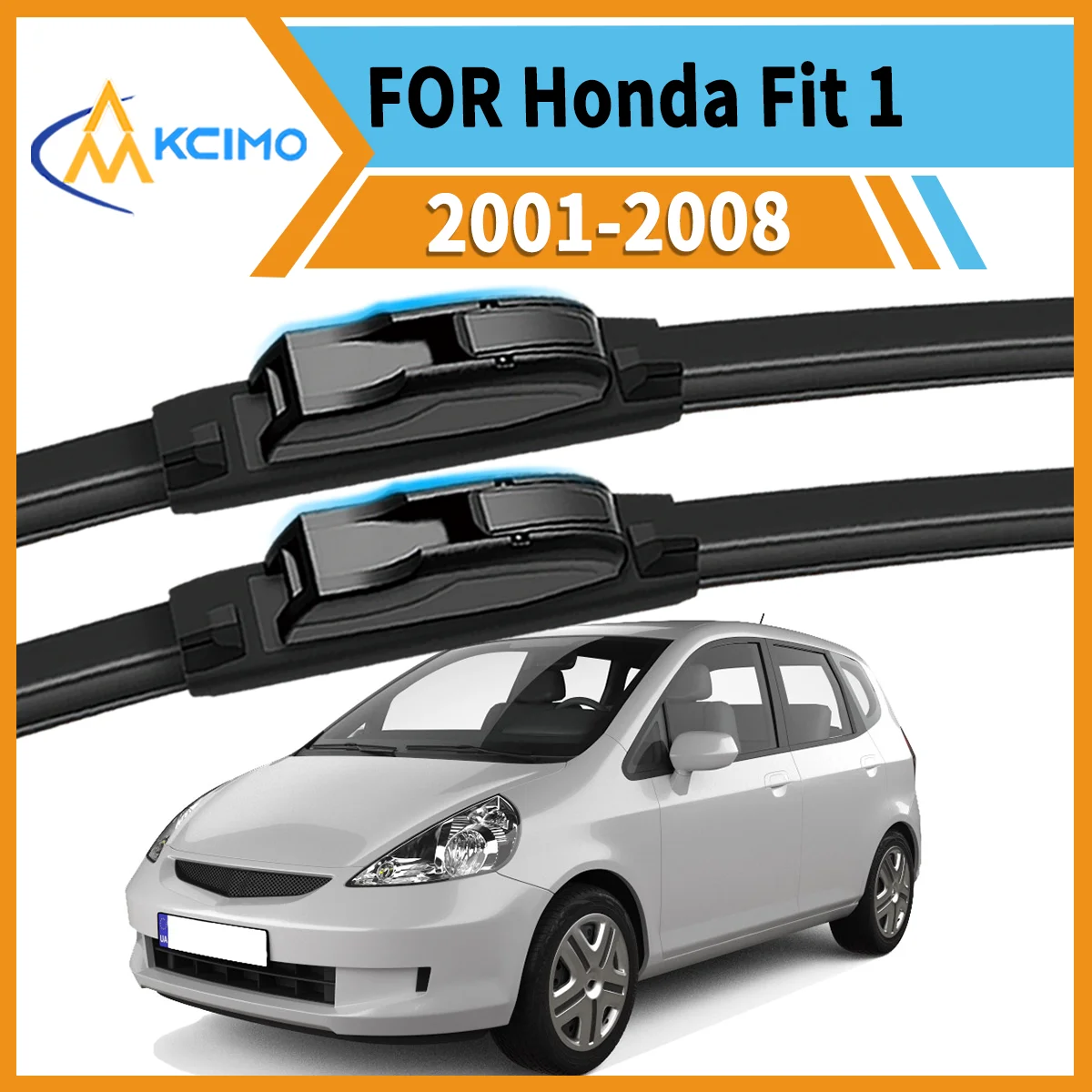 

Superior Wiping Performance 2PCS Front Wipers for Honda Fit 1 2001-2008 All-Season Clarity Reduced Noise Safe Driving