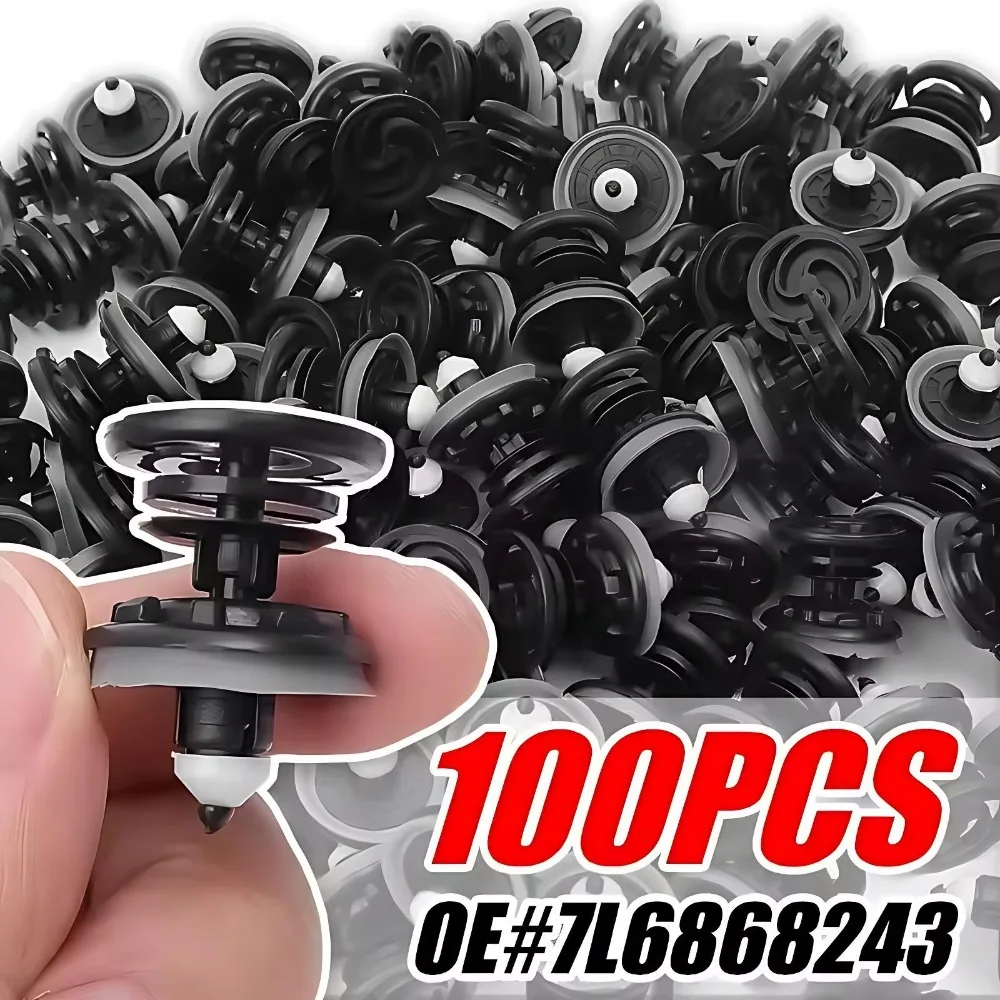 

Car Door Panel Clip Interior Trim Fastener Retainer Plastic Rivet Black Auto Body Fix for MK5 MK6 MK7 B6 B7 C6 C7 Replacement