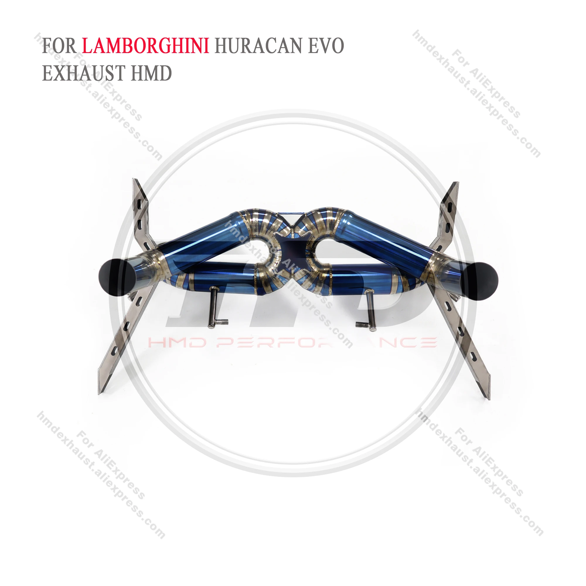 HMD Titanium Alloy Exhaust System Performance Catback For Lamborghini Huracan EVO 2019+ Without Valve with OPF