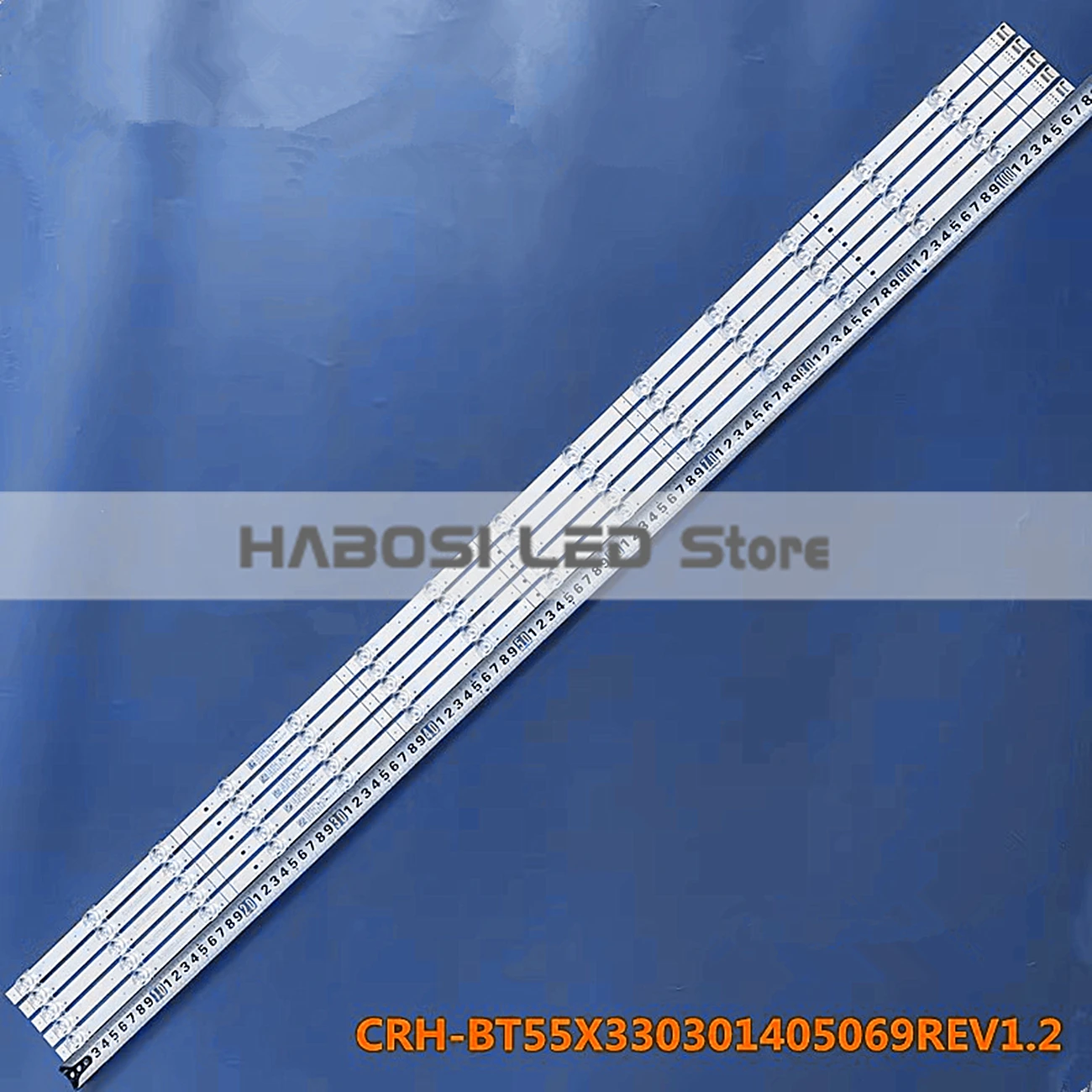 100% New 5pcs/Kit LED Strips for HSENSE 55 TV 55E76GQ H55B7500 H55B7500UK CRH-BT55X330301405069REV1.2 SH55D14-ZC29AG-03D