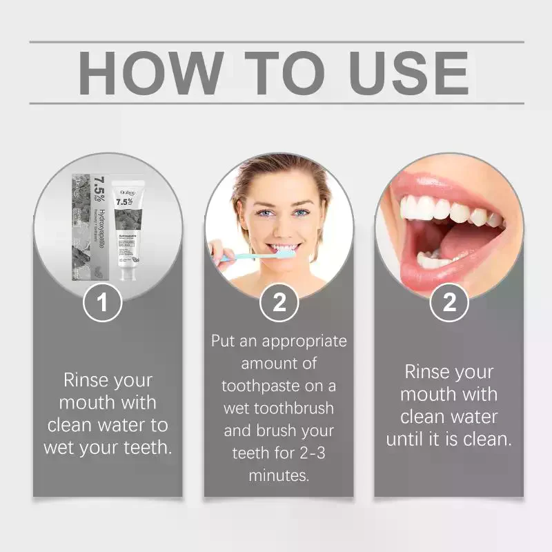 Hydroxyapatite Toothpaste Stain Removal Anti Cavity Protection Helps Bad Breath for Everyday Use