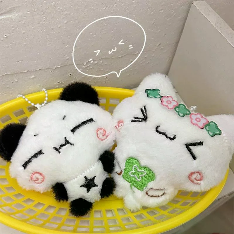 

Мультяшное животное, кролик, панда, плюшевый кулон, брелок Kawaii, модный брелок для ключей для женщин и девочек, милый рюкзак, кулон, аксессуары