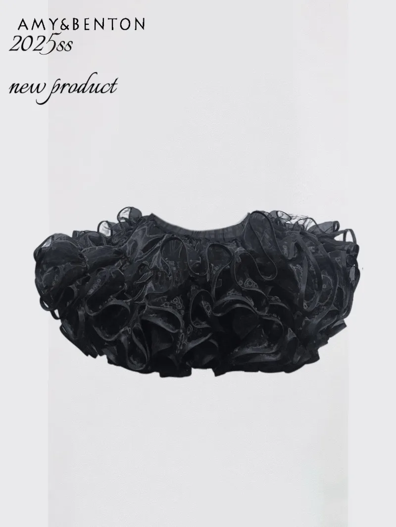 Süße Lolita Dark Maid Sexy Outfit Frauen japanische süße Schleife Flattern Ärmel Plaid Patchwork hohe Taille Mini Ballkleid Kleid Schürze