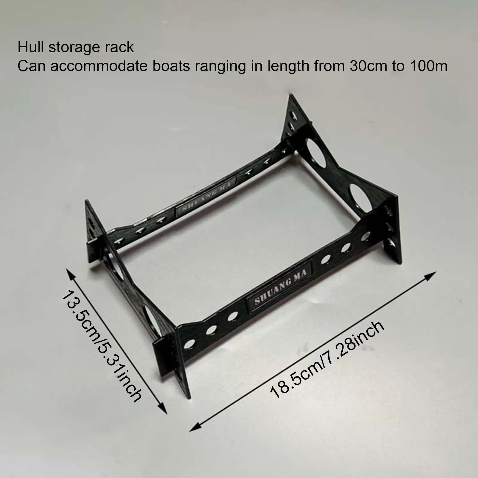 RC Boat Show Stand for Speedboat Model Display Holder Bracket Storage Rack DIY Frame for Remote Control Boat Collection Black