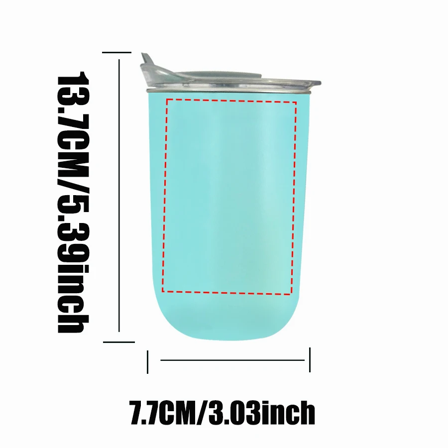 1pc 10oz Custom Photo Stainless Steel Water Cup, Outdoor Travel Mouthwash Cup, Stainless Steel Coffee Mug, Christmas Decoration view 3