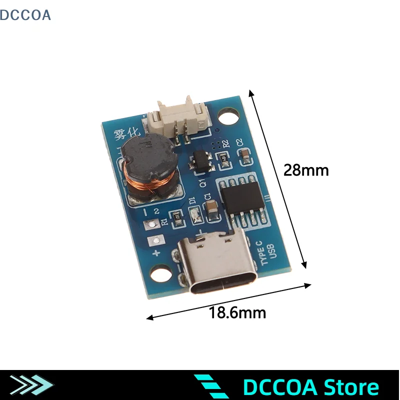 1Set 2,8*1,86cm DC 5V Umschaltbare Vier Spray Luftbefeuchter Modul Zerstäubung Control Board Ultraschall Zerstäuber TYP - C Schnittstelle