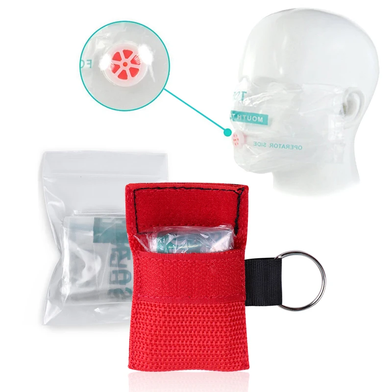 20/50pcs CPR Resuscitator Mask Outdoor Emergency Use Disposable Travel CPR Pocket Mask CPR Breathing Film First Aid Breath Mask