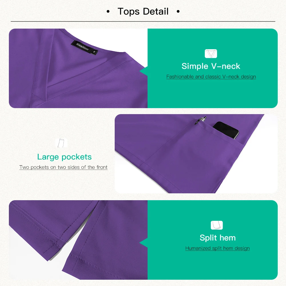 Nurse Uniforms Women Pet Hospital Doctor Medical Sweatshirt Nursing Pants Suits Unisex Pharmacy Uniforms Beauty SPA Work Clothes