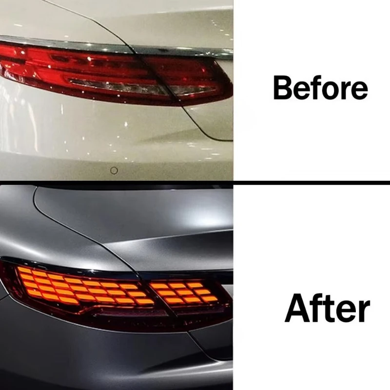 CCTC S Class Coupe W217 C217 14-18 LED Tail Lights Upgrade Red Lens