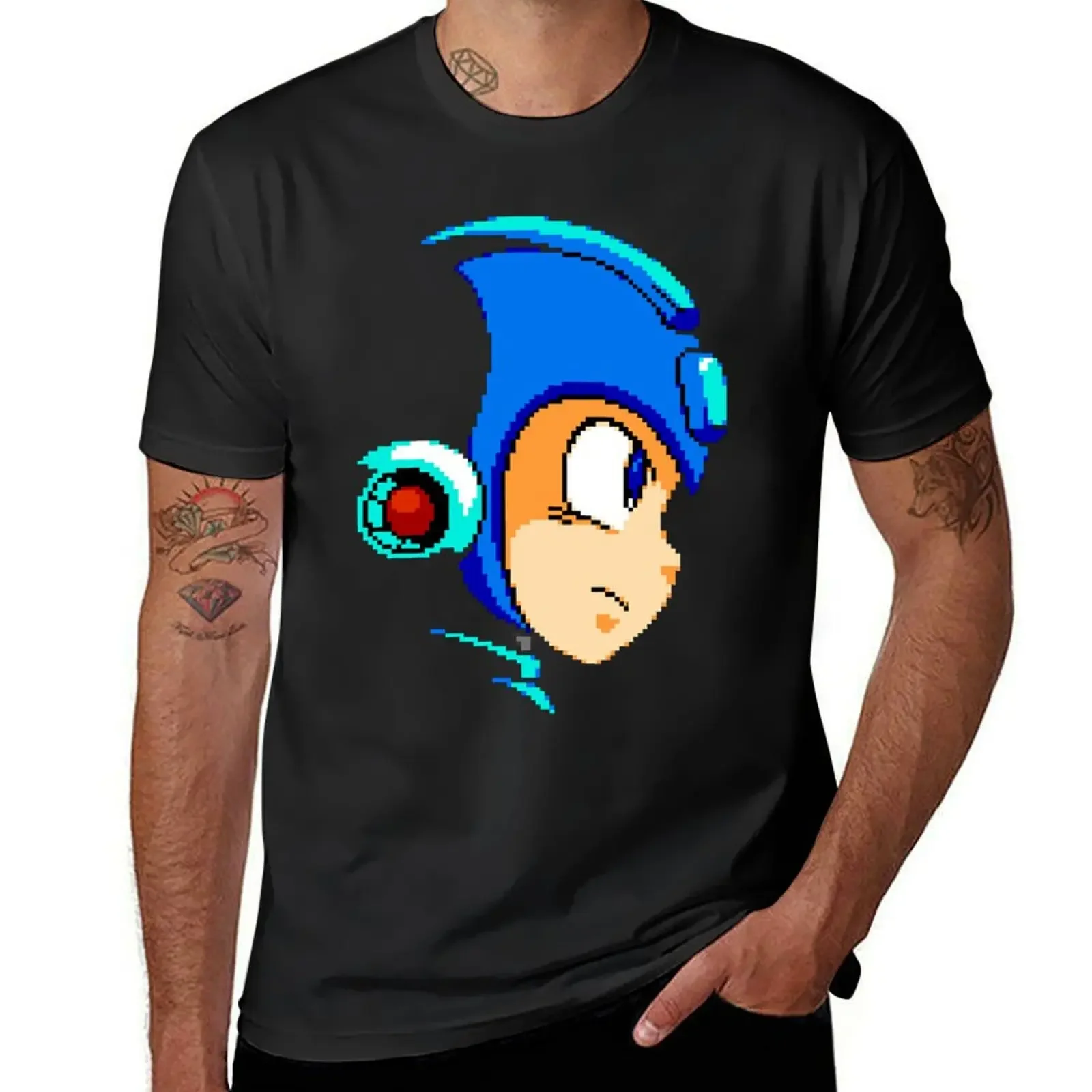 Mega Man T-Shirt shirts graphic blue archive blacks tshirts for men