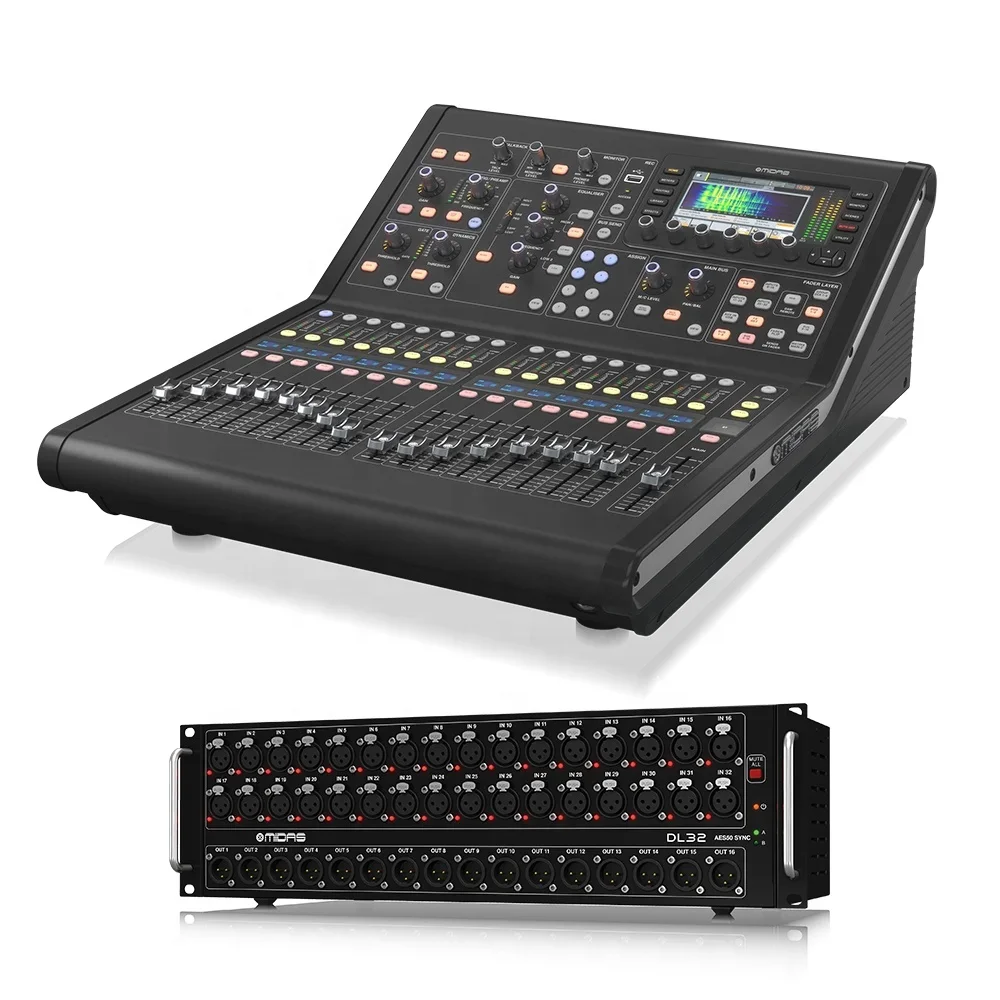 Midas M32R Live Digital Mixer + DL32 Stagebox Bundle Pa Sound System Music Equipment For Live Show Stage