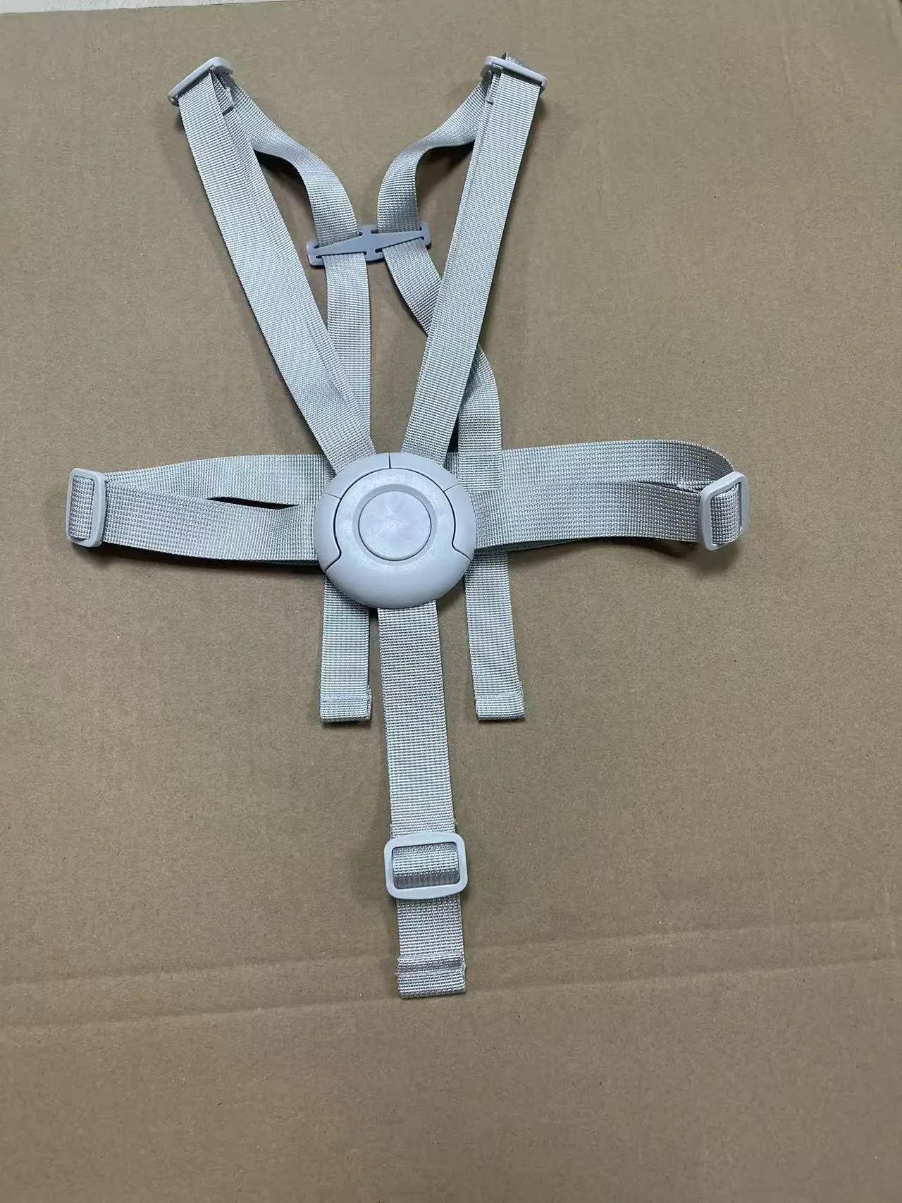 

Growth chair seat belt 5-point harness for Stokke Tripp Trapp Chair baby dining chair highchairs harness2 belt Beige