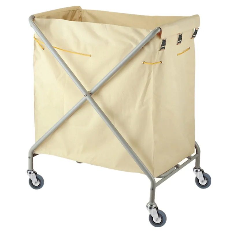 2025 Carrello per la pulizia della camera d'albergo dell'attrezzatura di servizio commerciale Carrello per la biancheria dell'hotel Caart