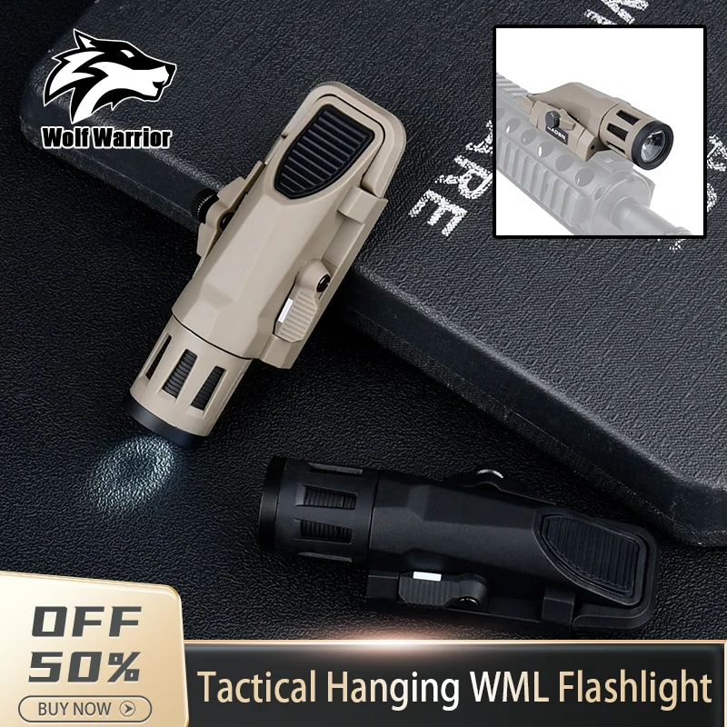 WADSN Tactical APL/WML White LED Light Reconnaissance outdoor hunting Constant strobe nylon Flashlight Fit 20MM Picatinny Rail