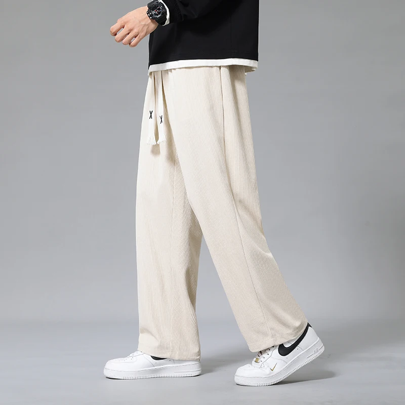 Thin Casual Wide-leg Pants Hang Sense Fashion Handsome Classic Multi-match Durable Fabric Comfortable Breathable Casual Pants