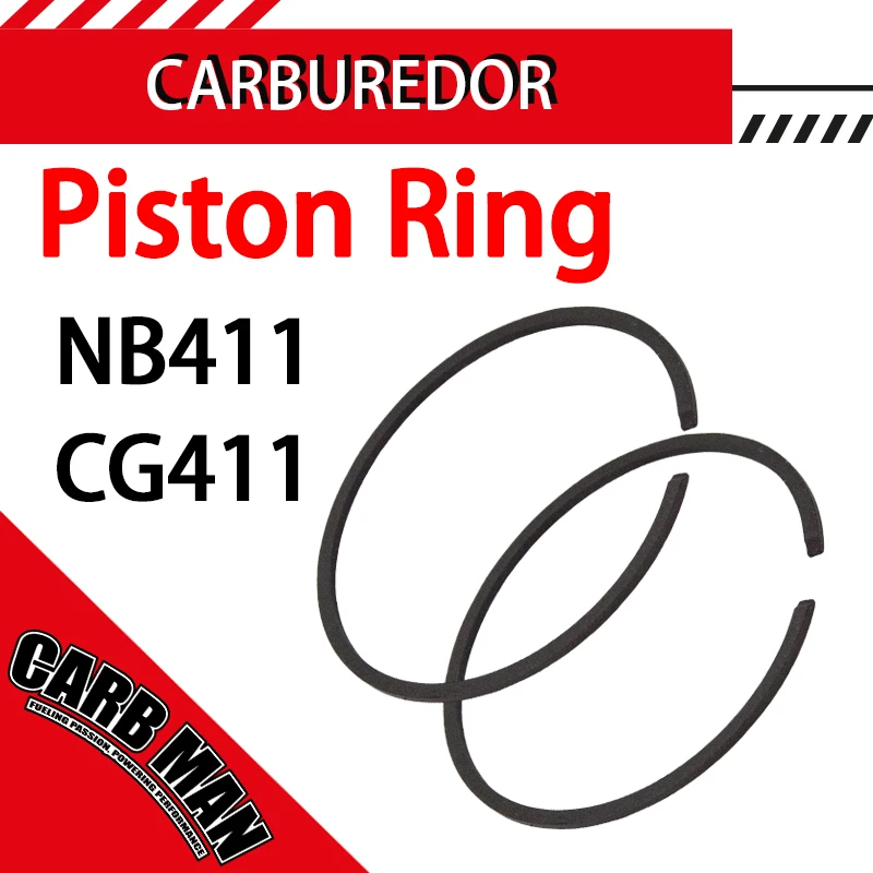 

Lawn Mower Grass Trimmer Brush Cutter Piston Ring For NB411 CG411 47cc 49cc Engine Garden Tools
