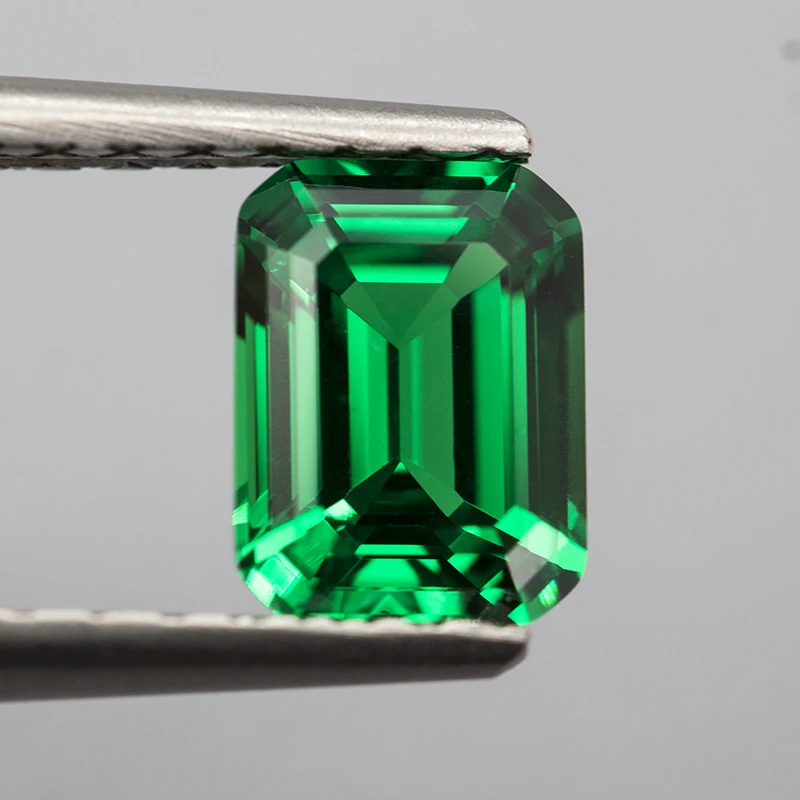 

Emerald Green Yttrium Aluminium Garnet Emerald Cut Loose Gemstones Lab Diamonds YAG Stones for Jewelry DIY Making