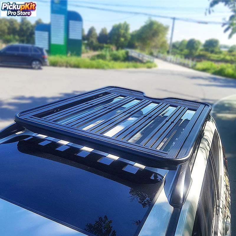 

Heavy Duty Aluminum Alloy Roof Cargo Basket Explorer 150kg/330LBS No Drill Installation