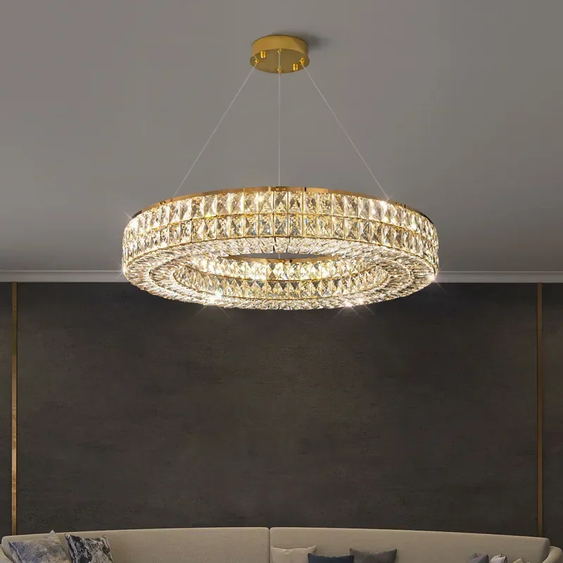 

Modern Lustre Crystal Led Pendant Light Living Dining Room Chandelier Lighting Home Decor Bedroom Lampara Hanging Lamp Luminaire