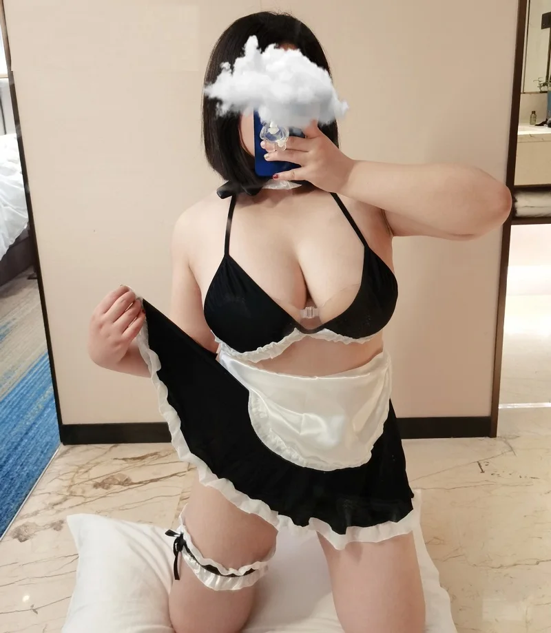 Mature Women\'s Large Size Sexy Cosplay Maid Bikini Dress Lady Nude Backless Plus Size Roleplay Servant Lingerie Set XXL Costumes