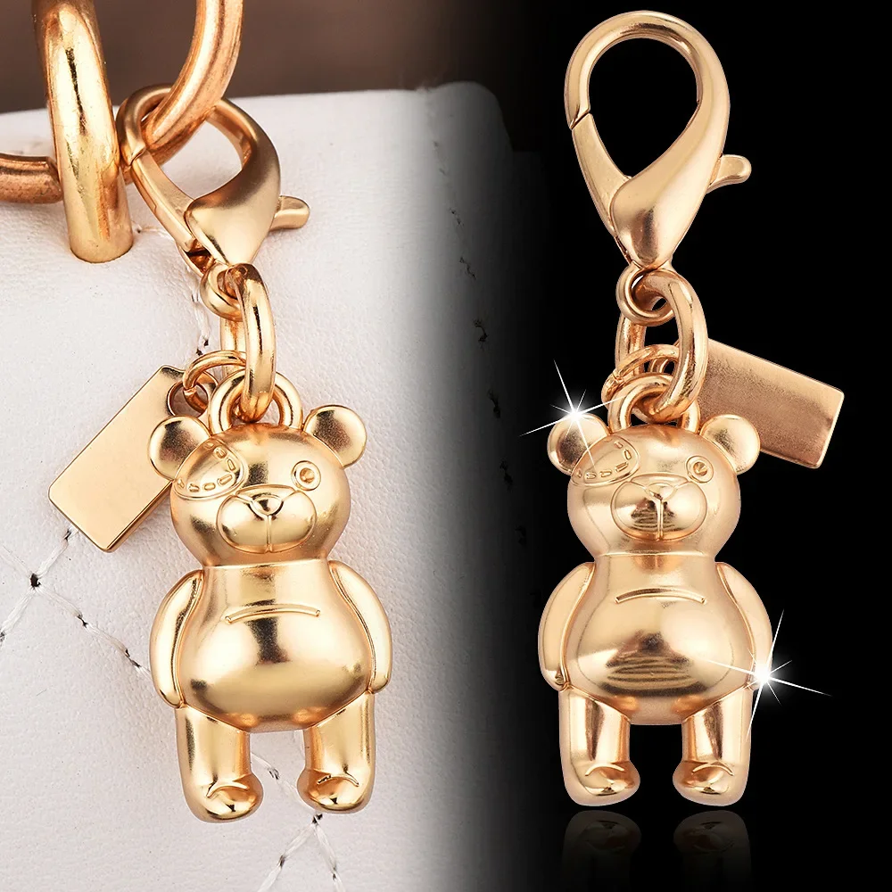 Exquisite High-end Bear Cherry Butterfly Keychains For Women Y2k Bag Pendant Car Key Chains Jewelry Gift Decoration Accessories