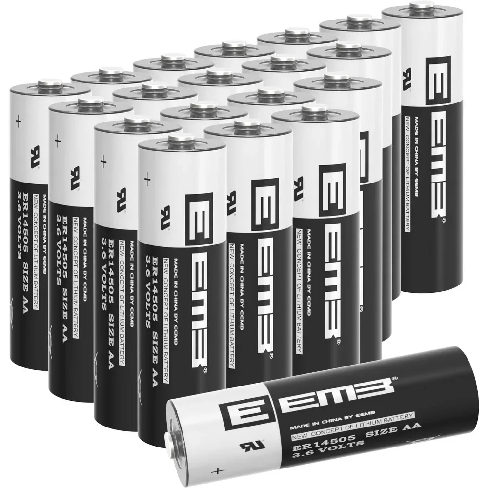 

20Pack 36V AA 2700mAh Lithium Non-Rechargeable Batteries for Door Sensor Water Gas Meter PLC