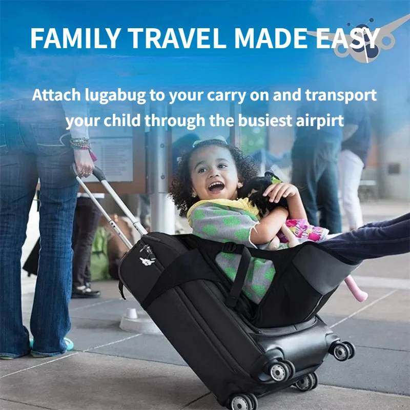 

Seat trolley box, baby seat cushion,children's shoulder strap luggage compartment and travel cushion for boys and girls aged 1-3