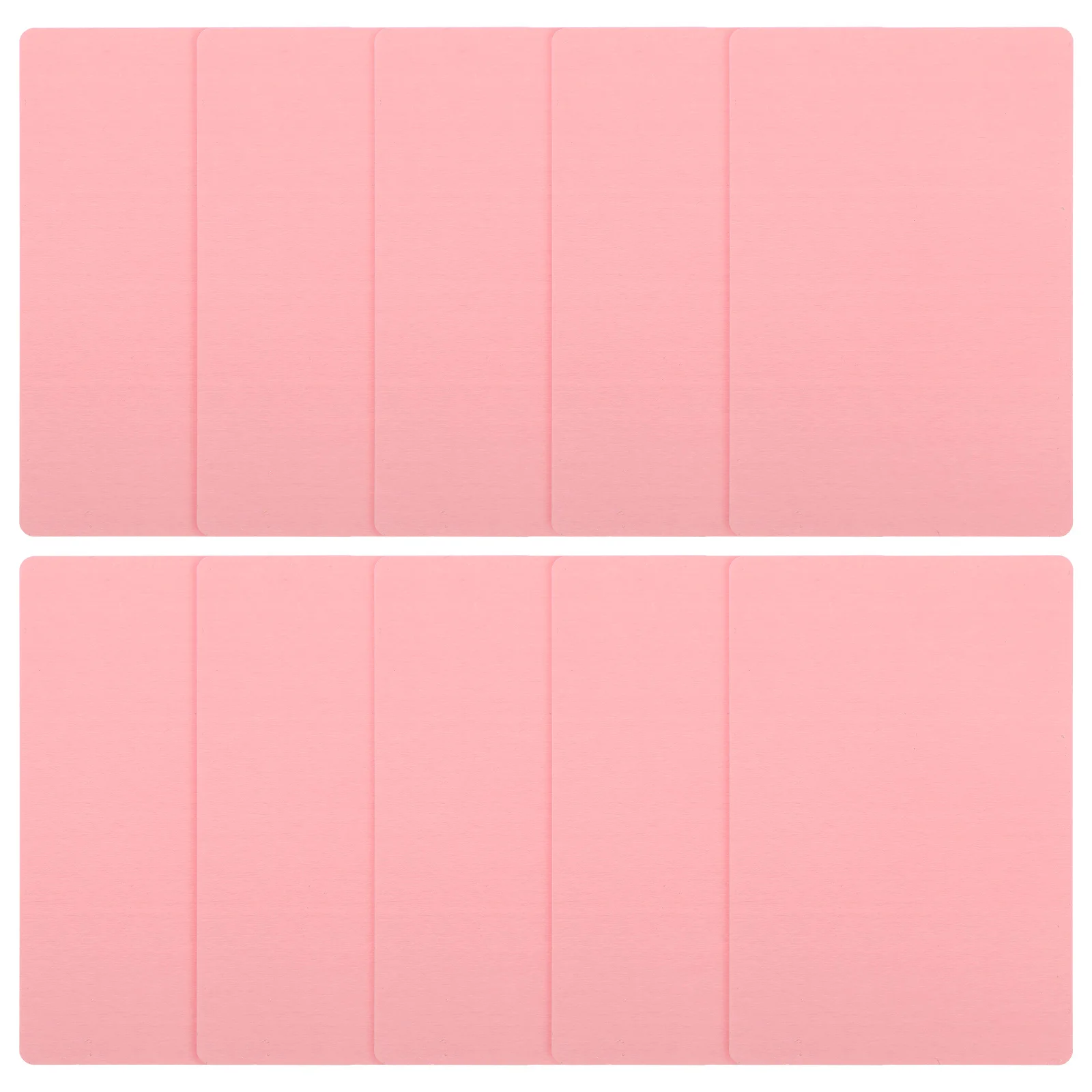 50개 블랭크 메탈 명함 알루미늄 매끄러운 DIY 각인 명함 네임플레이트 공예 태그 메탈 카드