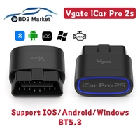 New Vgate iCar Pro 2s Bluetooth 5.3 Car Diagnostic Tool Support Android/IOS/Windows Upgraded OBDII Auto Scanner elm327 OBD2