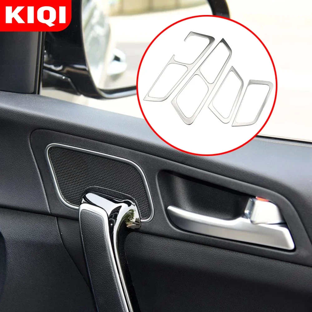 Car Sticker for Kia Sportage KX5 2016 - 2022 Stainless Steel Door Inner Built Handle Bowl Frame Trim Accessories