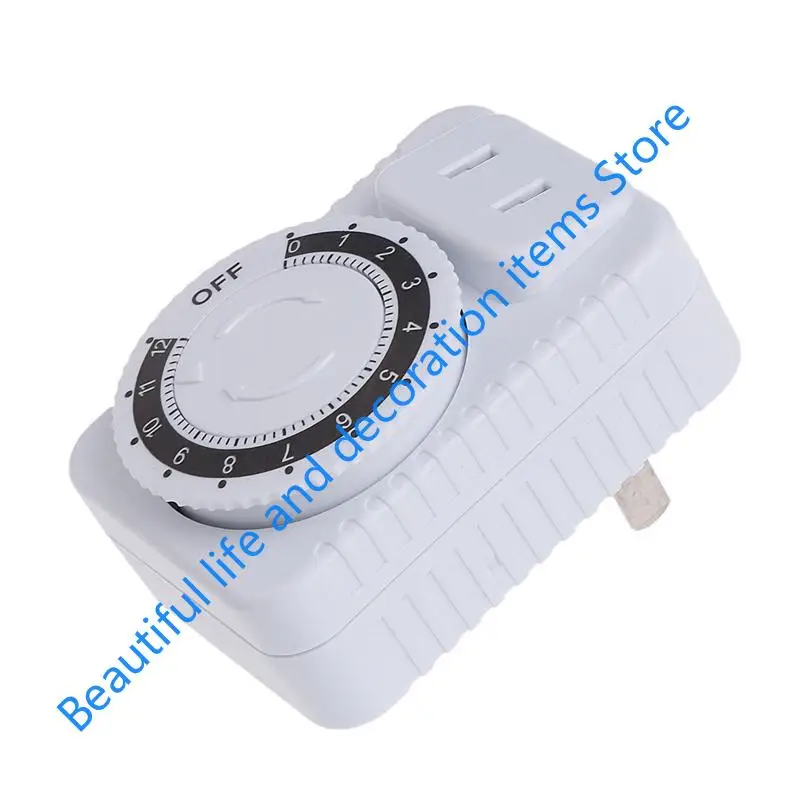 مقبس مؤقت بلاستيكي XX9B 12 ساعة، مقبس تبديل مؤقت للبرنامج الميكانيكي، 220 فولت #4