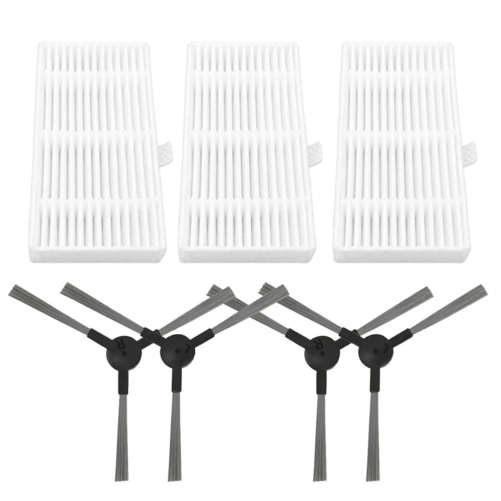 Essential Accessories Side Brush & Filter Set Tailored for Cecotec For Conga 999 For XTreme Robot Vacuum Cleaner