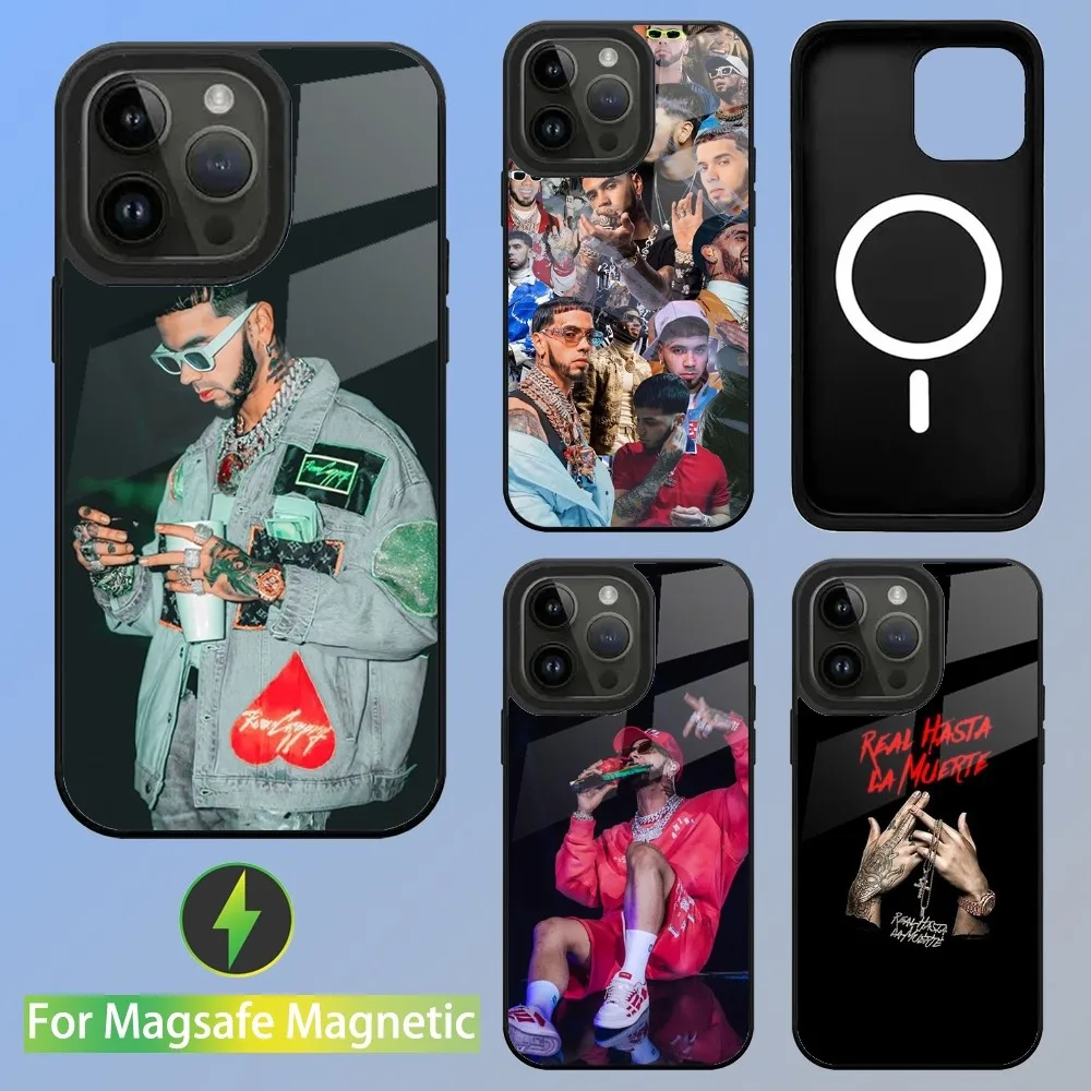 

A-Anuel AA Rapper Phone Case For iPhone 15,14,13,12,11,Plus,Pro,Max Mini Magsafe Magnetic Wireless Charging